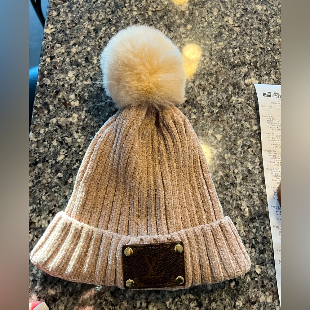 Repurposed lv beanie